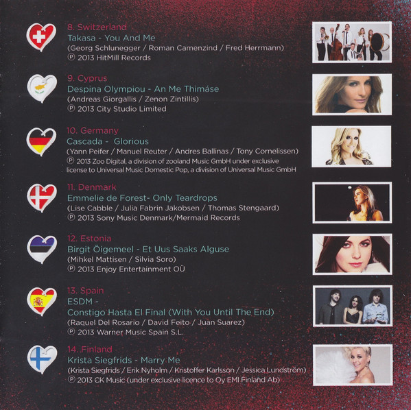 Eurovision Song Contest 2013; Malmo we Are One : Inlay03